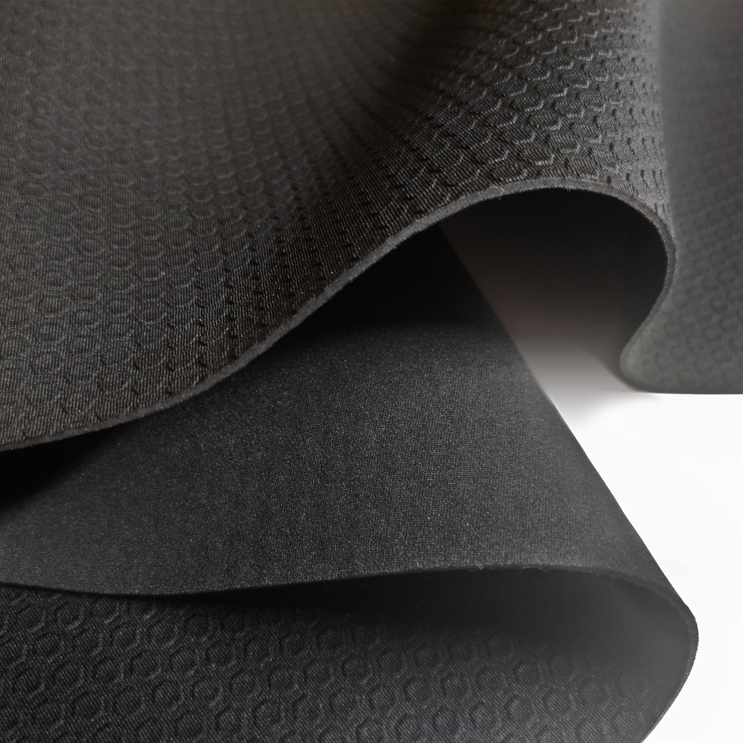2mm Hexagon Embossed Black Neoprene Fabric Wetsuit Material For Sewing