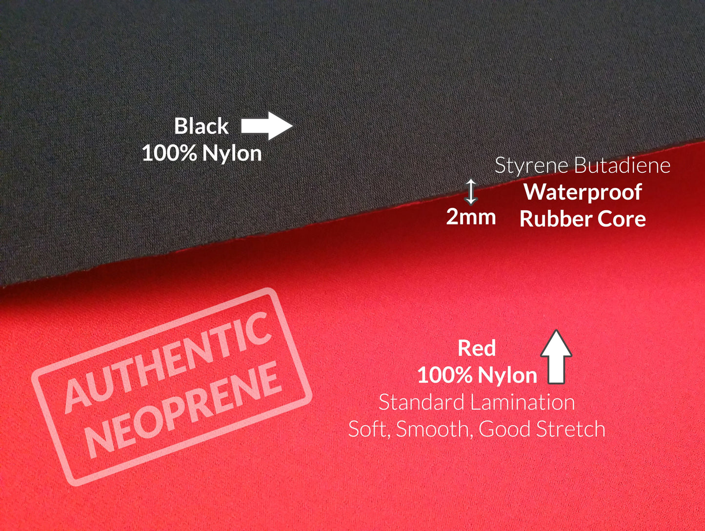 2mm Red Neoprene Fabric Wetsuit Material For Sewing