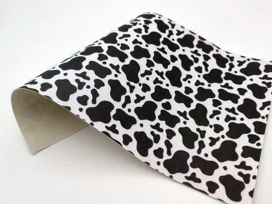 Cow Print 3 PACK 8x13 Inch Faux Leather Fabric