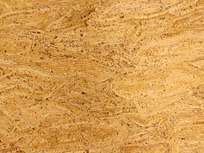 Wavy Cork Fabric Faux Leather Sheets for Sewing, Cork Vegan Leather