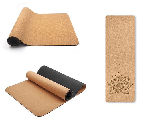 Natural Cork Yoga Mat (Lotus Two)