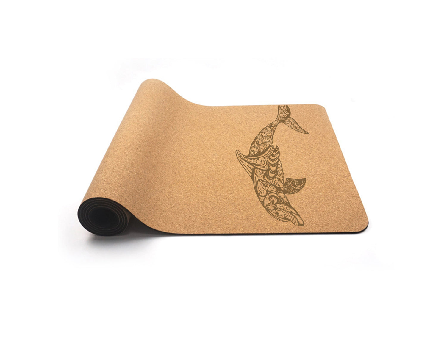 Natural Cork Yoga Mat (Dolphin)