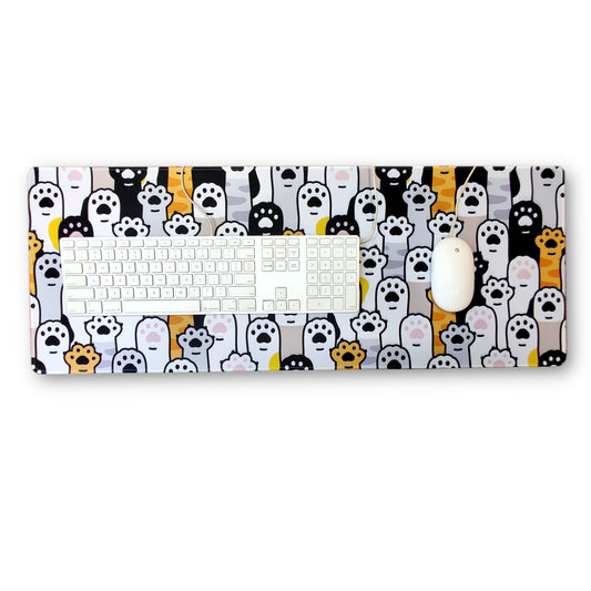 Cute Cat Paws Extra Long Mouse Pad