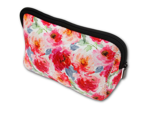 Toiletry Case, Cosmetic Makeup Bag & Toiletry Bag for Women (Floral Print, Large)