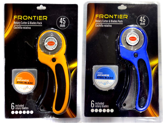 2 PACK Frontier Blades 45mm Rotary Cutter Tool (10 Extra Blades Included)