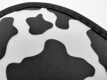 Cow Print Soft Neoprene and Velvet Sleep Mask