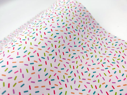 Sprinkles 3 PACK 8x13 Inch Faux Leather Fabric