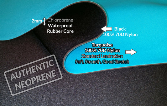 2mm Turquoise Neoprene Fabric Wetsuit Material For Sewing